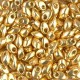 Miyuki long Magatama Perlen 4x7mm - Duracoat galvanized gold LMA-4202
